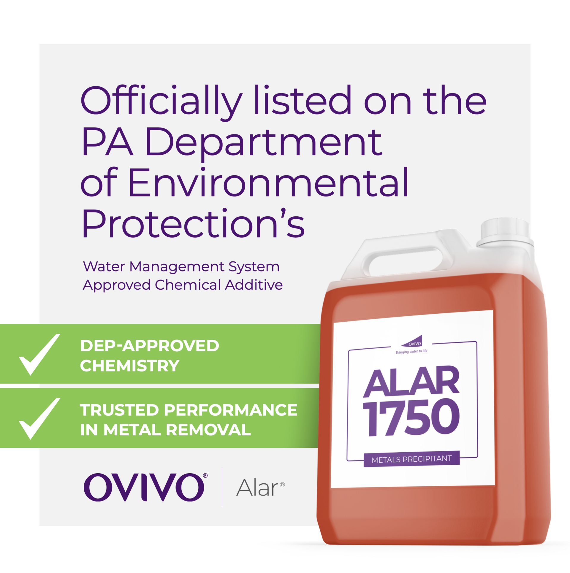 alar 1750 PA DEP approved